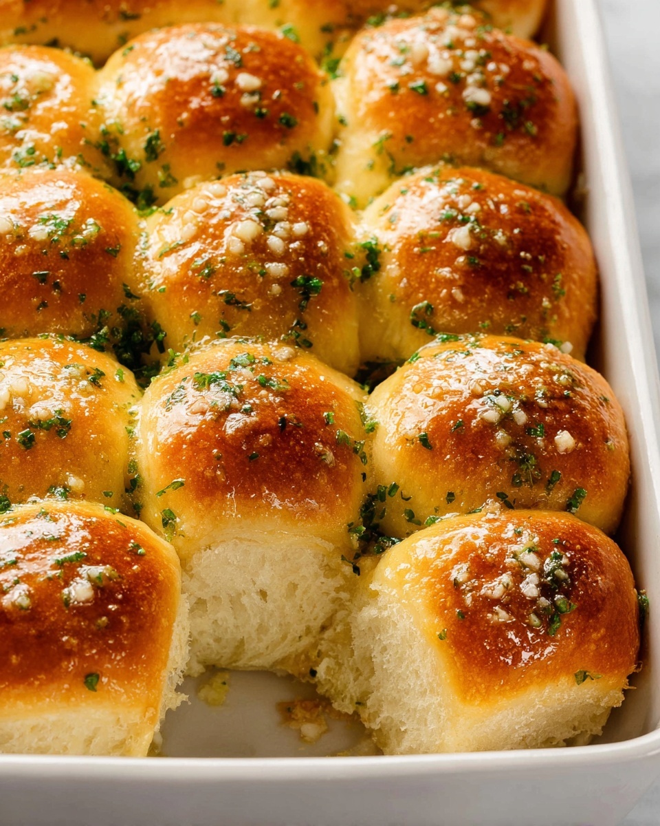 Fluffy Garlic Butter Rolls Recipe