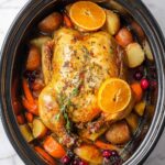 Whole Crockpot Whole Chicken with Potatoes and Aromatic Spices Recipe