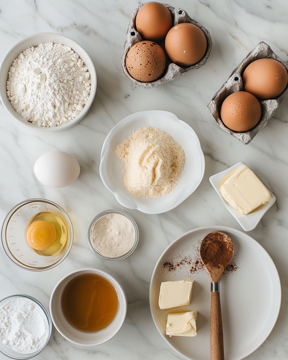 Single white plate with a neatly stacked portion of three golden brown fried dough cubes coated in a fine layer of sparkling granulated sugar, close-up angle emphasizing their crisp exterior texture and light, fluffy interior visible on a small broken piece, natural lighting highlighting the sugar crystals, placed on white marble surface, intimate plated serving photo taken with an iphone --ar 4:5 --v 7