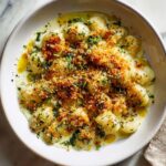 Broccoli Cheddar Beans with Crispy Cheddar Panko Recipe