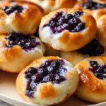 Fluffy Cottage Cheese Blueberry Cloud Bread Recipe