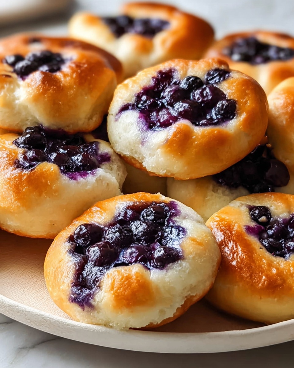 Fluffy Cottage Cheese Blueberry Cloud Bread Recipe