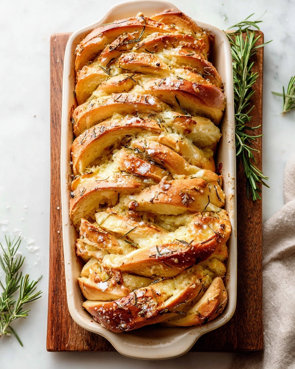 Rosemary Garlic Pull Apart Bread Recipe