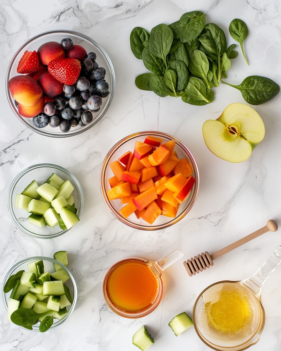 Homemade Fruit Snacks with Vegetables and Collagen Recipe 5 Single white bowl filled with a close-up portion of assorted colorful fruit-shaped gummy candies, showcasing shining translucent textures and vibrant orange, green, red, and purple hues, arranged casually to reveal detailed shapes like pineapples and berries, set on a white marble surface with natural sunlight highlighting the glossy candy surfaces, intimate serving photo taken with an iphone --ar 4:5 --v 7