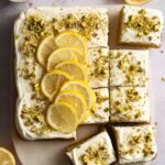 Lemon Pistachio Cake with Cream Cheese Frosting Recipe