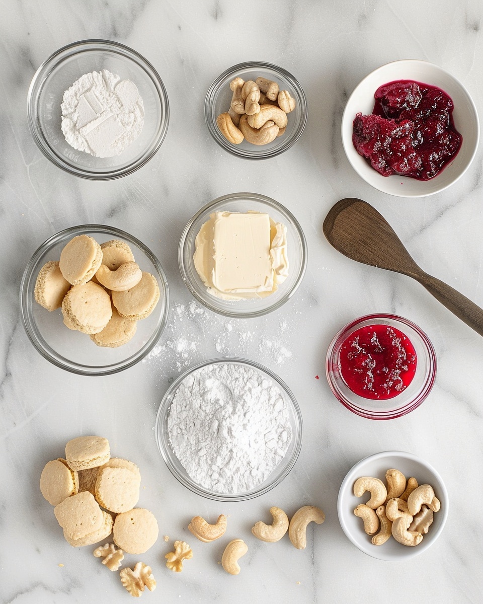 Single white plate featuring a neatly sliced individual portion of a layered cheesecake with a crumbly golden crust, creamy white cheesecake filling with visible swirls of red raspberry sauce, topped with a smooth layer of pink frosting scattered with freeze-dried raspberry pieces and a whole round vanilla cookie placed delicately on top, close-up angle emphasizing the creamy texture and vibrant colors, natural lighting highlighting the delicate details, set on a white marble surface, intimate plated serving photo taken with an iphone --ar 4:5 --v 7