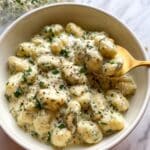 Creamy Garlic Pesto Gnocchi Recipe