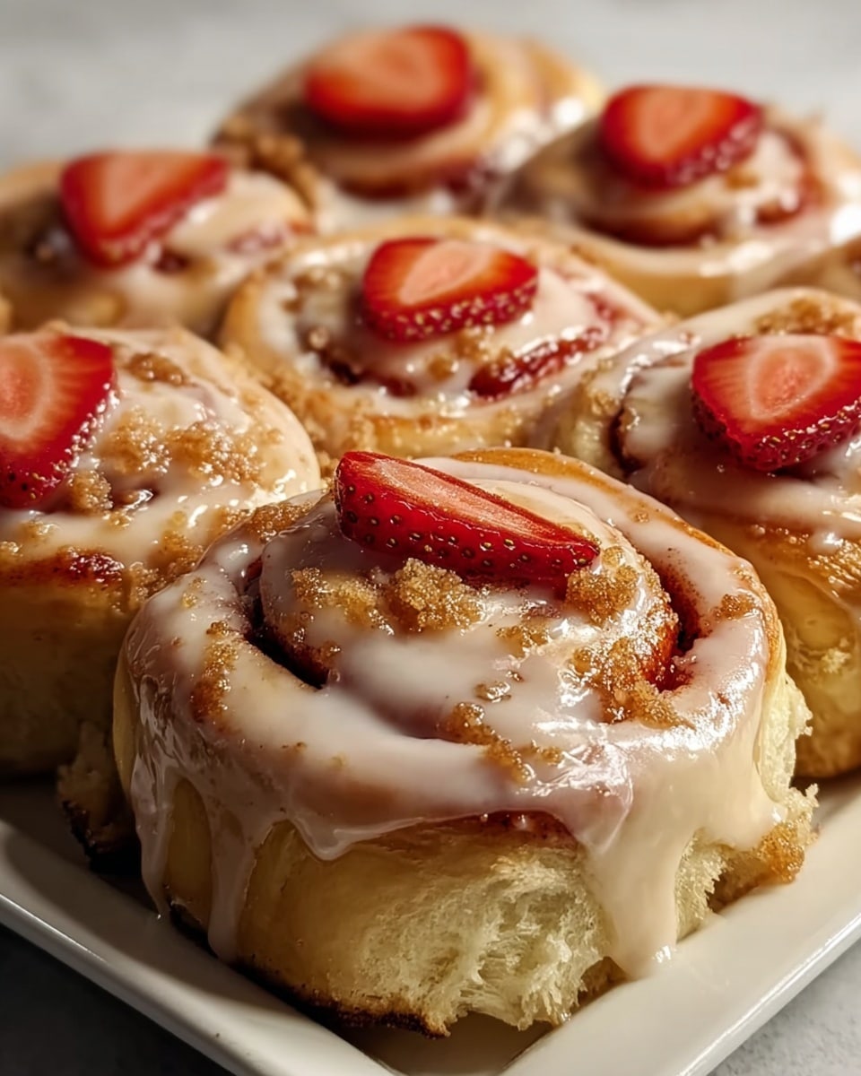 Strawberry Cheesecake Cinnabon Rolls Recipe