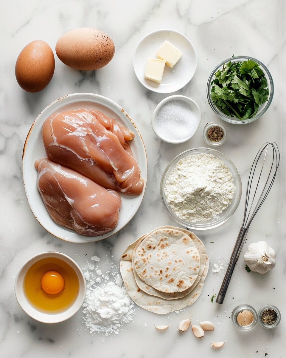 Large white rectangular baking dish filled with multiple cheesy chicken enchiladas, each tightly rolled and generously topped with melted white cheese, dollops of creamy sour cream, freshly chopped tomatoes, and sprinkled cilantro, accompanied by a side of finely shredded lettuce mixed with diced tomatoes, whole dish presented on a pristine white marble countertop under natural light, professional 3/4 angle food magazine hero shot, photo taken with an iphone --ar 4:5 --v 7