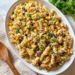 Black Bean and Corn Pasta Salad with Lime Greek Yogurt Dressing Recipe