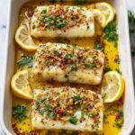 Mediterranean Baked Cod with Lemon and Garlic Recipe