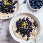 Healthy Blueberry Lemon Cheesecake Porridge Recipe