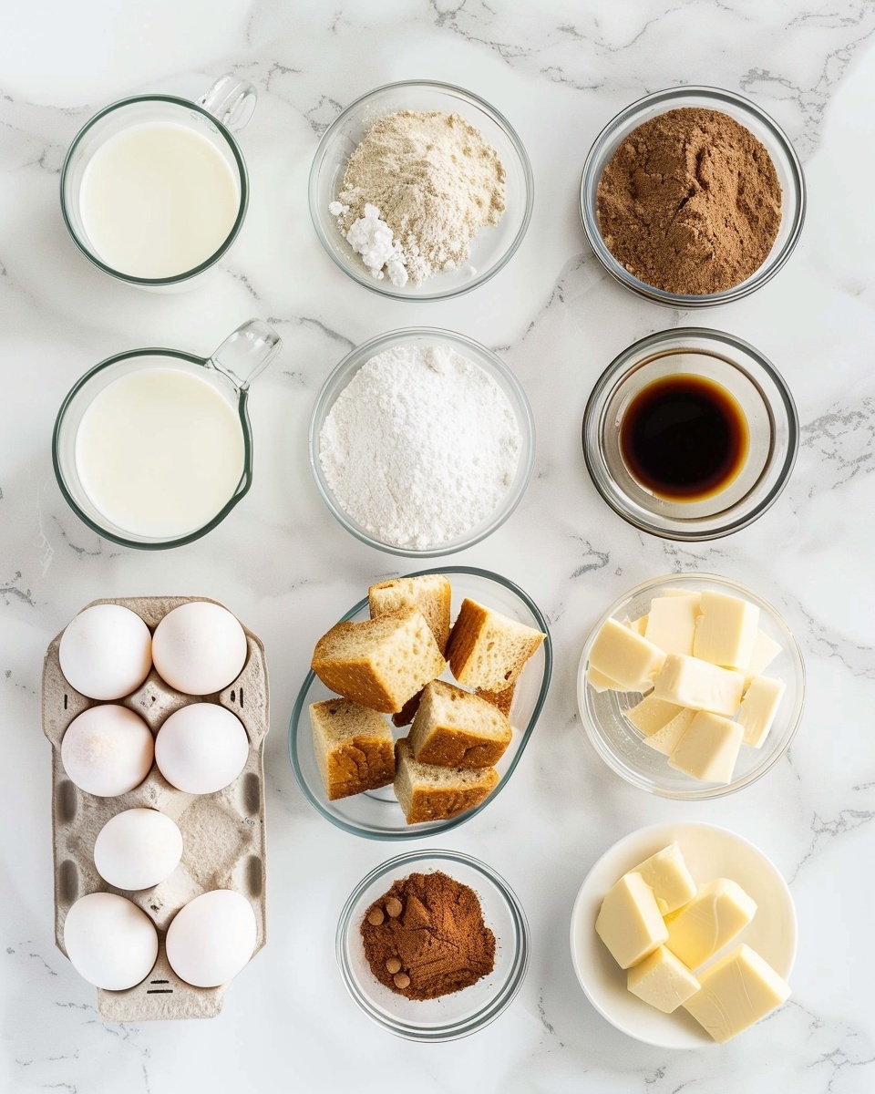 Single white plate with a close-up view of a single creamy custard cake slice showing a luscious, gooey interior with rich vanilla-speckled custard oozing out, topped with a delicate dusting of cinnamon powder and powdered sugar, the golden-brown crust contrasting with the smooth, soft filling, angled to reveal the texture and layers, placed on a white marble surface with natural lighting, styled like an intimate food blog serving photo taken with an iphone --ar 4:5 --v 7