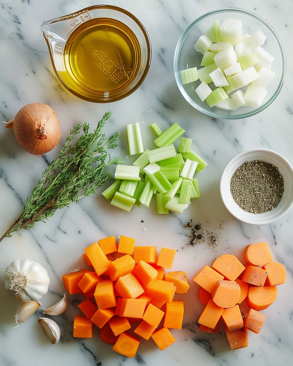 Single white bowl filled with a hearty plated serving of thick vegetable stew showcasing tender chunks of potato, sweet potato cubes, corn kernels, and diced celery enveloped in a rich tomato-based sauce, close-up angled shot revealing the chunky textures and vibrant orange-red hues, garnished with fresh green microgreens, placed on a white marble surface with natural lighting, styled food blog presentation, photo taken with an iphone --ar 4:5 --v 7