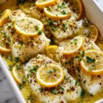 Baked Lemon Fish with Garlic Butter Recipe