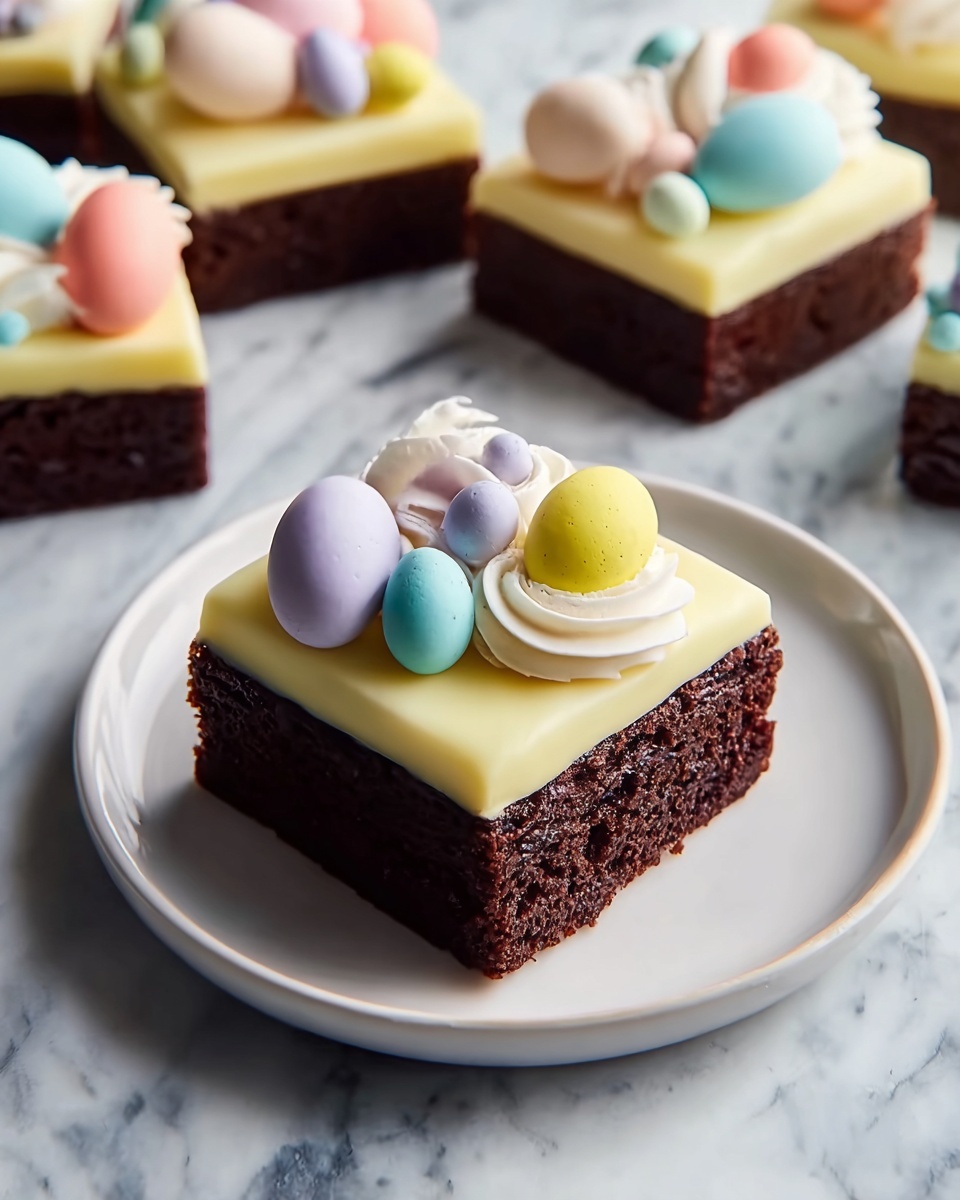 Frosted Easter Brownies Recipe