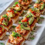 Crispy Rice with Spicy Salmon, Avocado, and Jalapeno Recipe