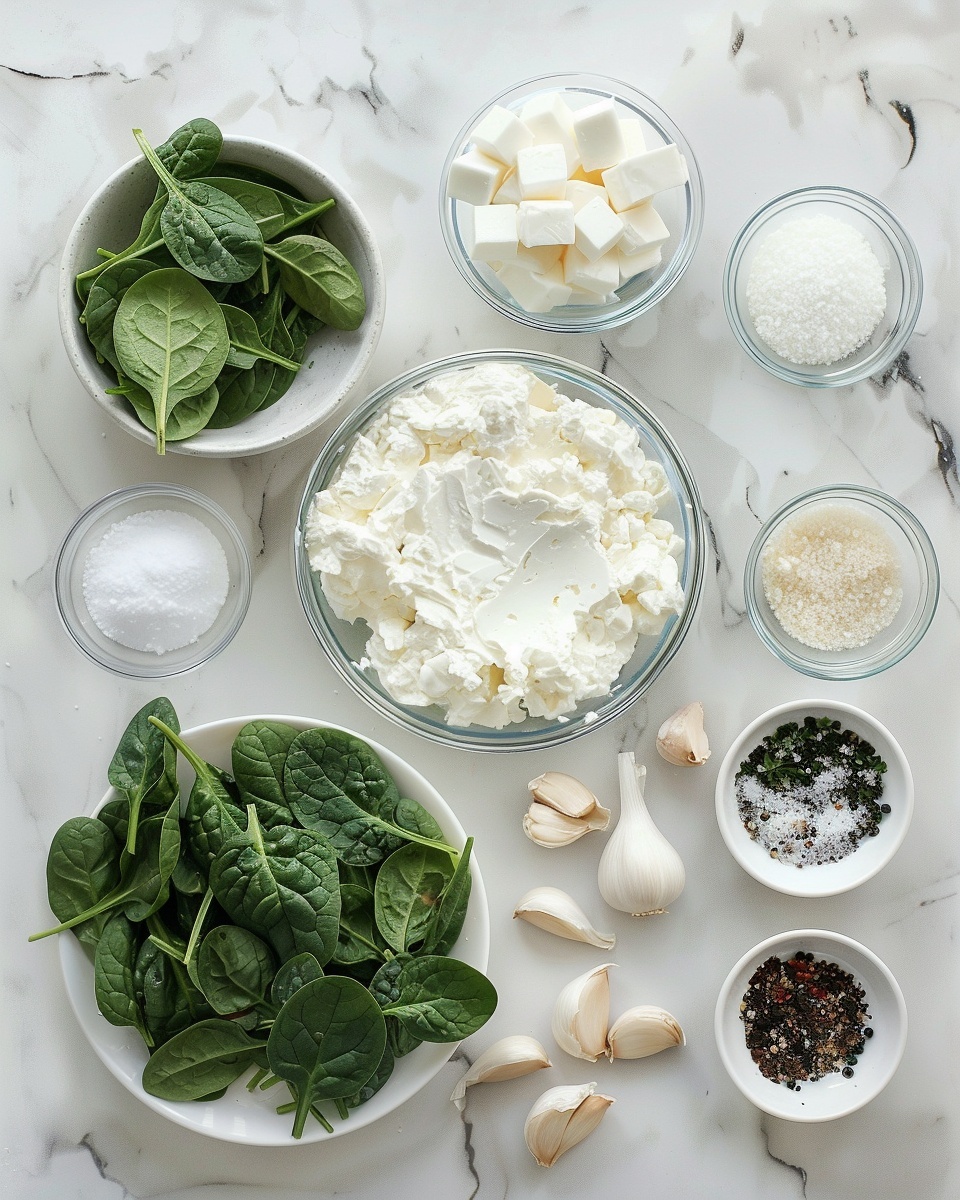 Single white plate showcasing one serving of a spinach and cheese tartlet with a golden, flaky crust, filled with creamy spinach and ricotta cheese mixture with slight browning on top, close-up angle revealing the texture of the filling and crisp pastry edges, garnished with finely chopped herbs, set on a white marble background, natural lighting emphasizing the rich colors and inviting layers, styled as a food blog shot, photo taken with an iphone --ar 4:5 --v 7