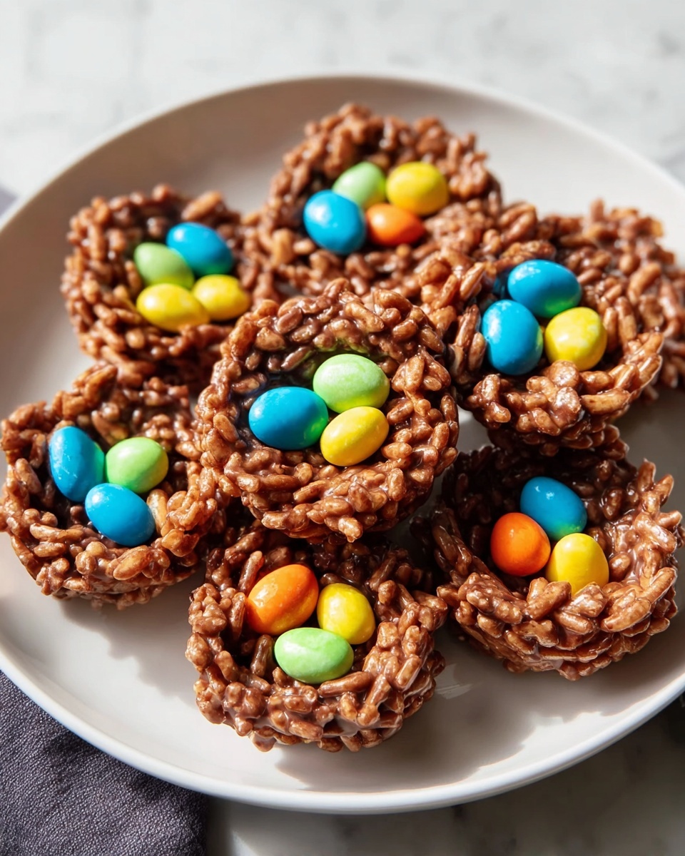 No-Bake Chocolate Bird Nests Recipe
