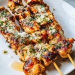 Garlic Parmesan Chicken Skewers: Grilled to Flavorful Perfection Recipe
