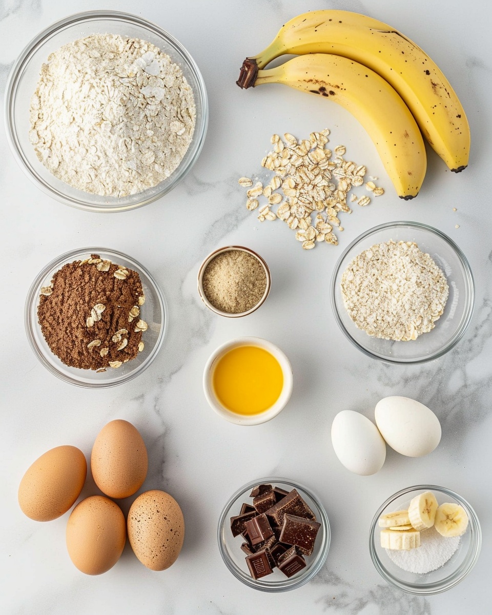 Chunky Monkey Banana Cookies Recipe 5 Single white plate holding one freshly baked oatmeal cookie loaded with visible chunks of dark chocolate and walnut pieces, close-up angled shot emphasizing the chewy interior texture and golden-brown edges, placed on a white marble surface with natural lighting, styled like a food blog individual serving photo taken with an iphone --ar 4:5 --v 7