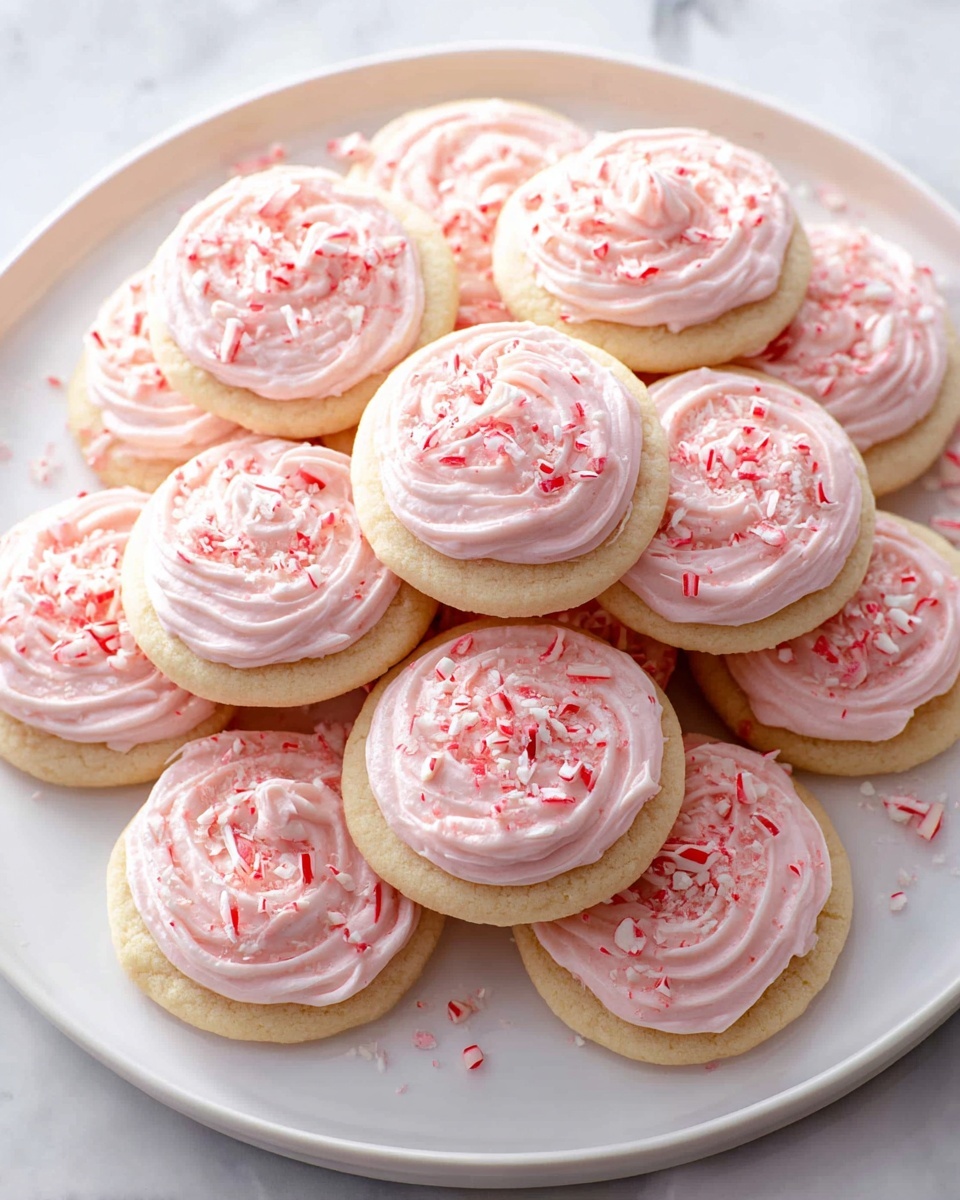 Candy Cane Frosted Cookies Recipe