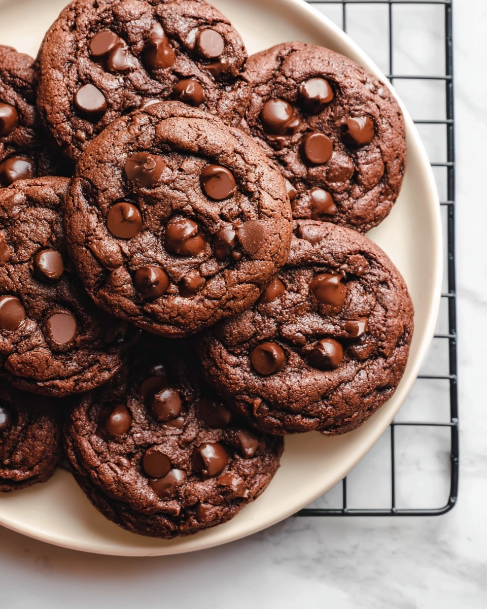 Easy Chocolate Chocolate Chip Cookies Recipe