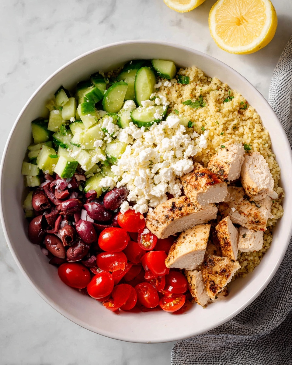 Instant Pot Greek Chicken Bowl with Couscous and Feta Recipe