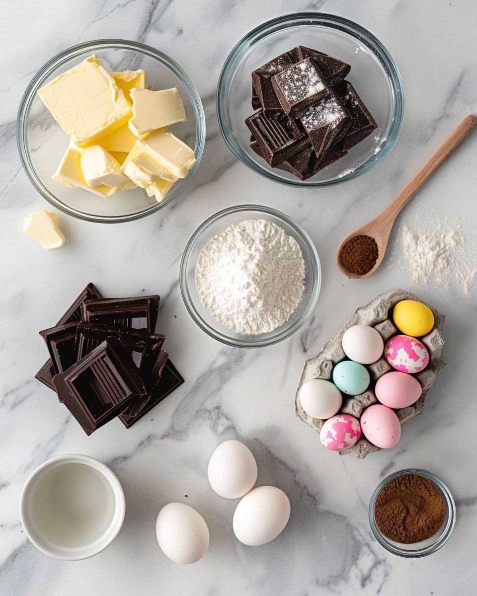 Single slice of rich chocolate brownie on a white plate, close-up angle showcasing the dense, fudgy interior layered with creamy chocolate filling and colorful candy-coated chocolate pieces embedded throughout, the cracked chocolate crust contrasting with the moist middle, natural lighting highlighting the textures, placed on white marble background, styled like an individual serving from a food blog, photo taken with an iphone --ar 4:5 --v 7
