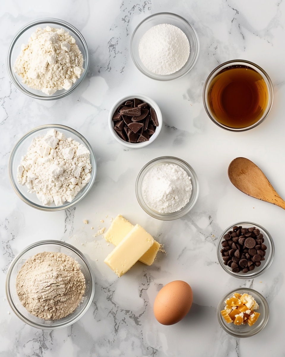 One white plate featuring a single large oatmeal cookie loaded with chocolate chunks and caramel pieces, broken in half to reveal the soft, chewy interior texture speckled with toffee and toasted coconut flakes, natural lighting highlighting the golden-brown edges and moist crumb, set on a white marble surface, styled as a ready-to-eat plated serving, photo taken with an iphone --ar 4:5 --v 7