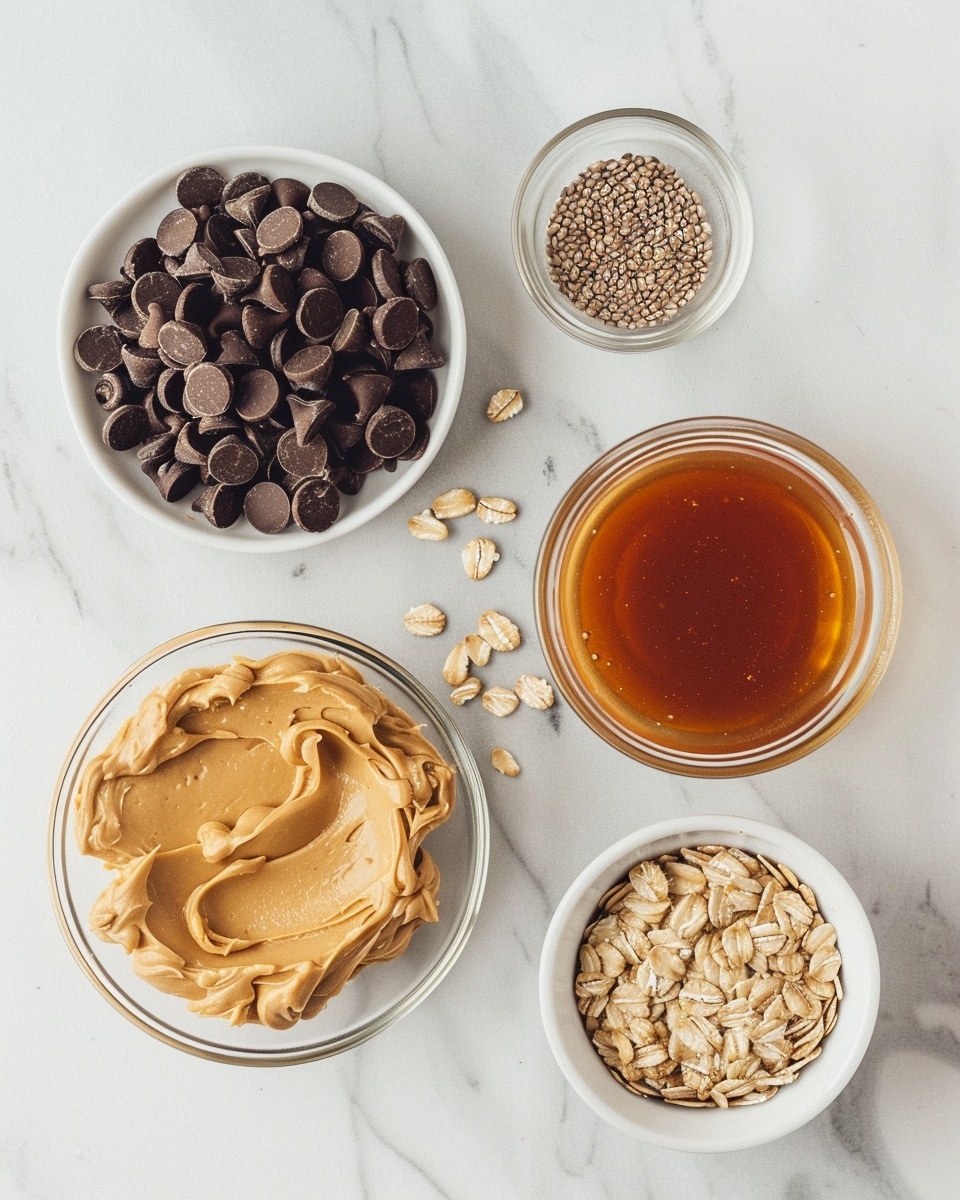Single white plate holding one energy ball made with rolled oats, chocolate chips, and peanut butter, showing the textured surface with visible oats and chunks of chocolate, close-up angled shot highlighting the dense and chewy interior, natural lighting illuminating the warm tones, set on a white marble background, intimate plated serving photo taken with an iphone --ar 4:5 --v 7