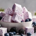 Protein Yogurt Ice Cube Tray Bites with Strawberries and Blackberries Recipe