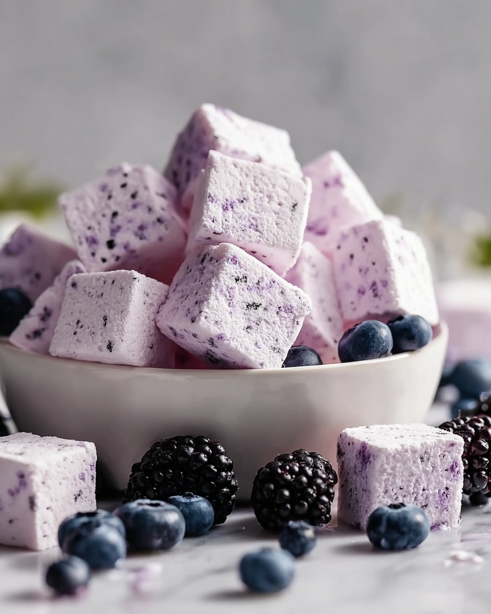 Protein Yogurt Ice Cube Tray Bites with Strawberries and Blackberries Recipe
