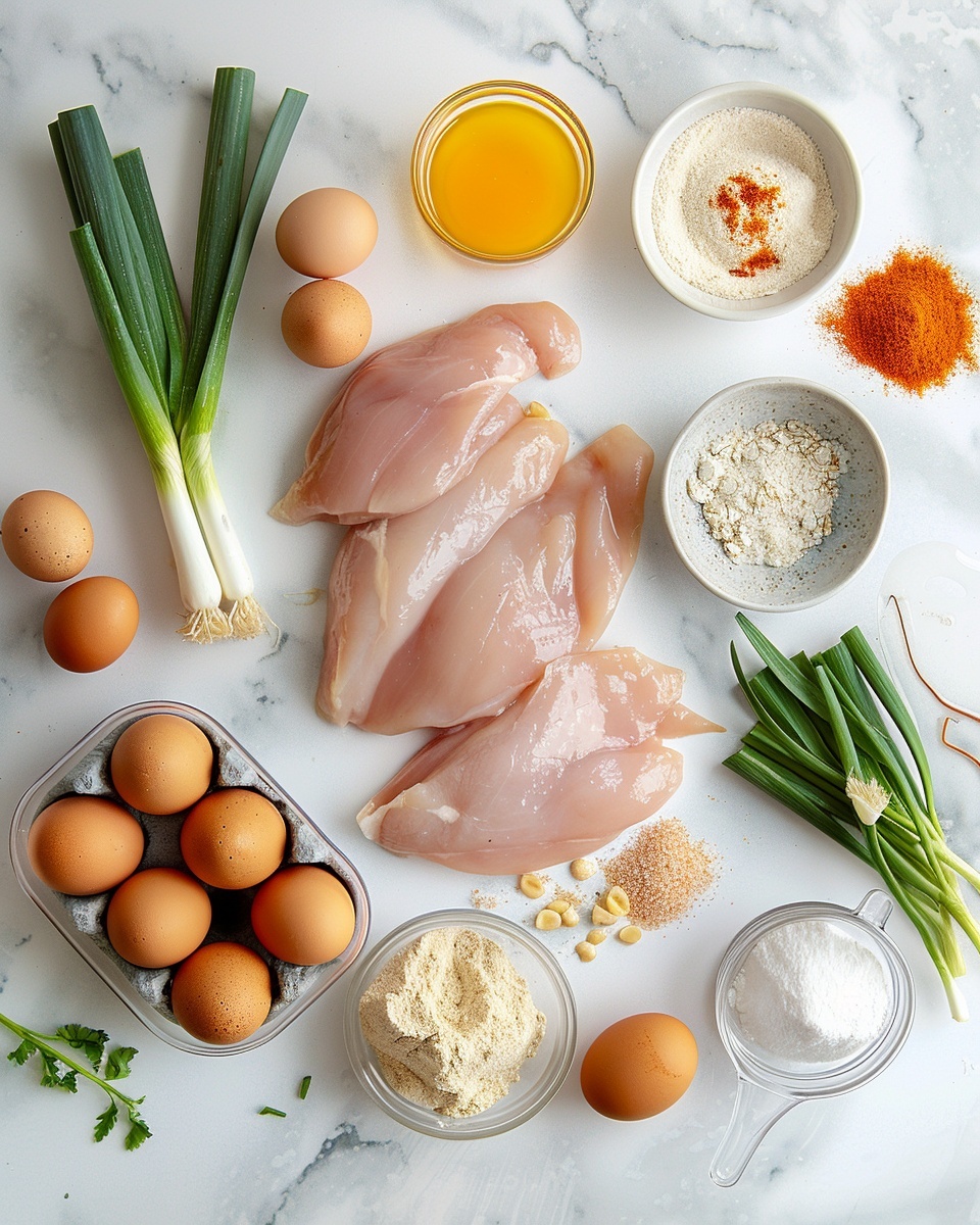 Chinese Orange Chicken Recipe 5 Single white bowl with one serving of crispy battered chicken pieces coated in a glossy, sticky orange sauce, garnished with sliced green onions, resting on a bed of fluffy white rice, close-up angle emphasizing the texture of the crunchy chicken exterior and thick sauce glaze, bright natural lighting highlighting the vibrant colors, set on a white marble surface, intimate plated serving photo taken with an iphone --ar 4:5 --v 7