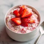 Strawberries and Cream Overnight Oats Recipe