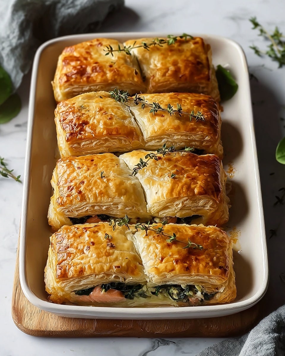 Individual Salmon Wellingtons Recipe