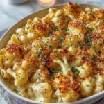 Healthy Cauliflower Mac and Cheese Recipe with Crispy Parmesan Recipe