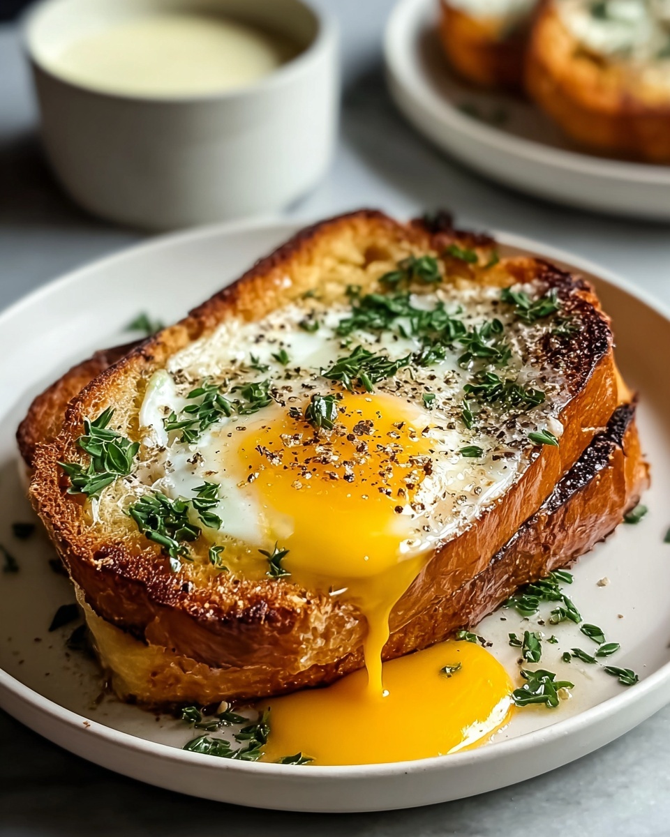 Savory French Toast with Cheese and Herbs Recipe