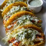 Dill Pickle Ranch Smash Chicken Tacos with Crispy Cheese Lace Recipe