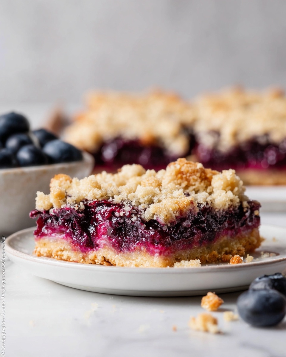 Gluten Free Blueberry Crumble Bars Recipe