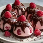 Chocolate Raspberry Cheesecake Domes Recipe