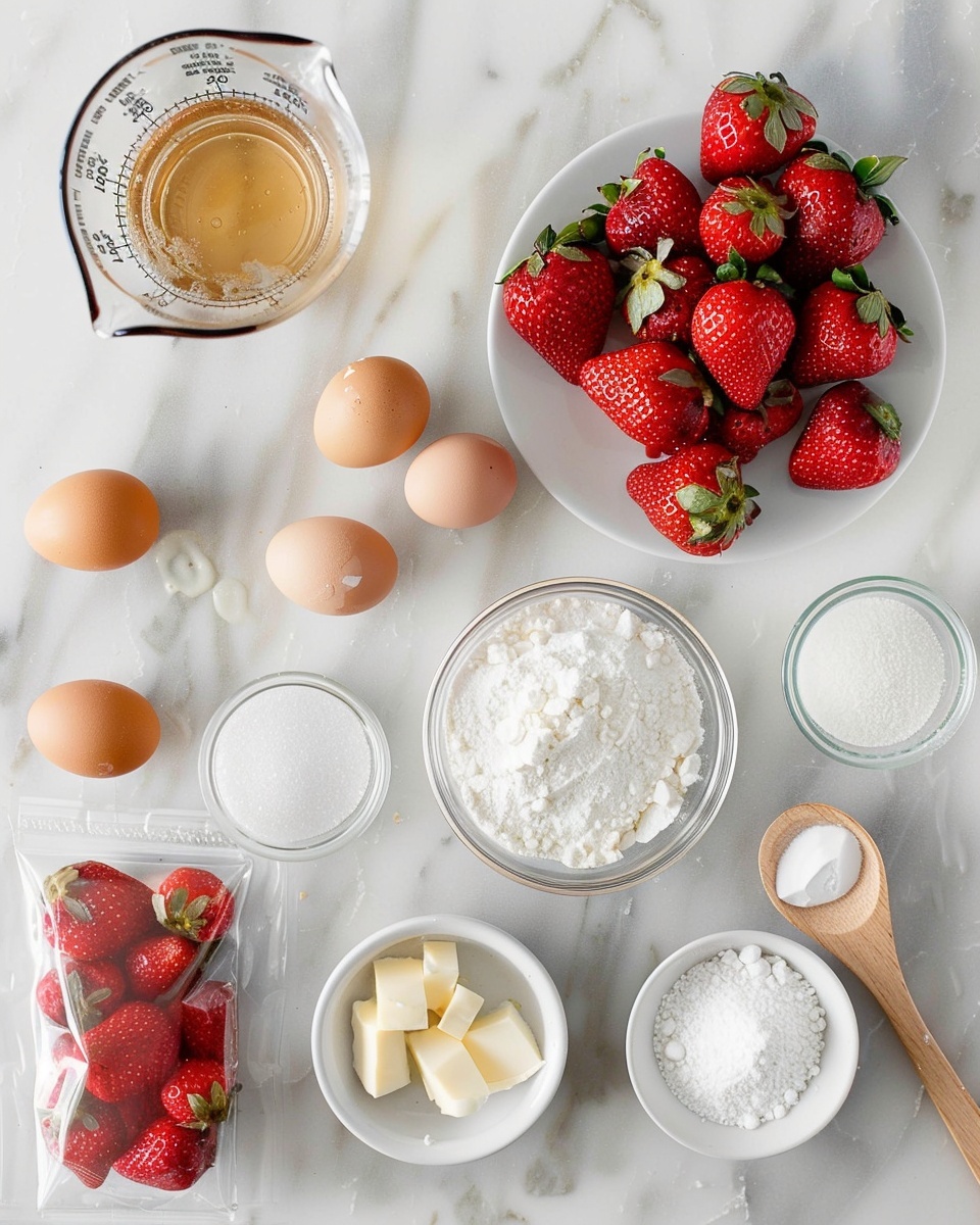Strawberry Champagne Tiramisu Recipe 5 Single white plate with one slice of layered strawberry shortcake, showcasing soft sponge cake layers filled with luscious cream and fresh strawberry pieces, topped with a swirl of whipped cream and a halved ripe strawberry, close-up angled view highlighting the moist interior texture and vibrant red fruit, set on a white marble surface with natural lighting, styled like a food blog serving, photo taken with an iphone --ar 4:5 --v 7
