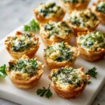 Baked Spinach Artichoke Cups Recipe