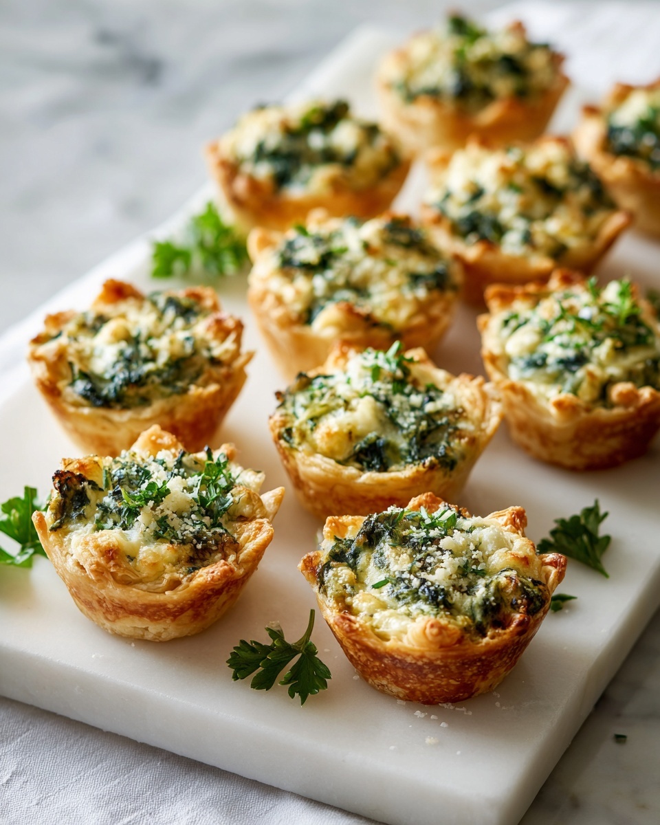 Baked Spinach Artichoke Cups Recipe