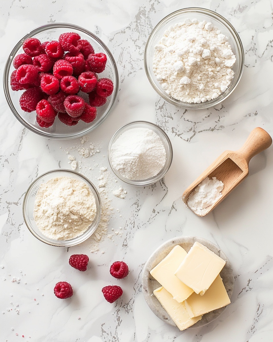 Raspberry Crisp Recipe 5 Single white plate with one generous portion of warm raspberry crumble showcasing the vibrant, juicy red fruit filling bubbling beneath a golden, crumbly streusel topping, served alongside a perfectly scooped creamy vanilla ice cream melting slightly and blending with the tart raspberry sauce, close-up angle capturing the textured contrast of the crisp crumble and soft interior, placed on white marble surface, styled like a cozy dessert from a food blog, photo taken with an iphone --ar 4:5 --v 7