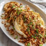 Dan Dan Charred Cabbage with Tofu Crumble and Spicy Sesame Sauce Recipe