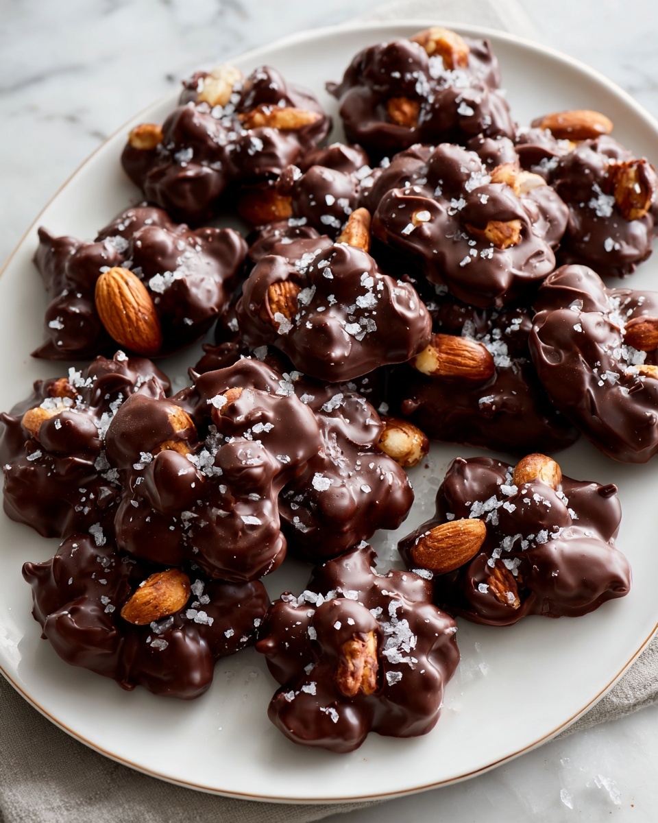 Sea Salt Dark Chocolate Almond Clusters Recipe