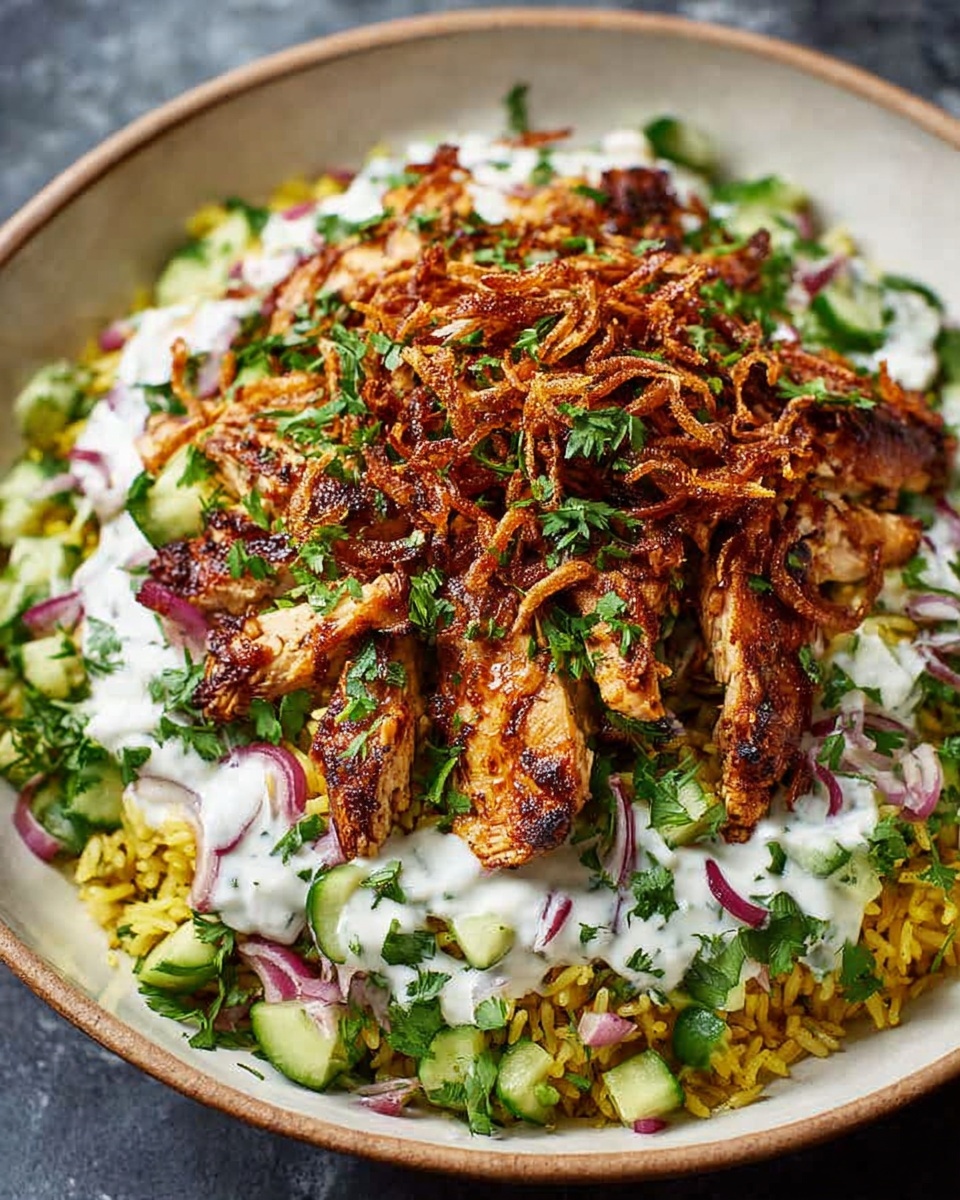 Chicken Shawarma Crispy Rice Salad Recipe