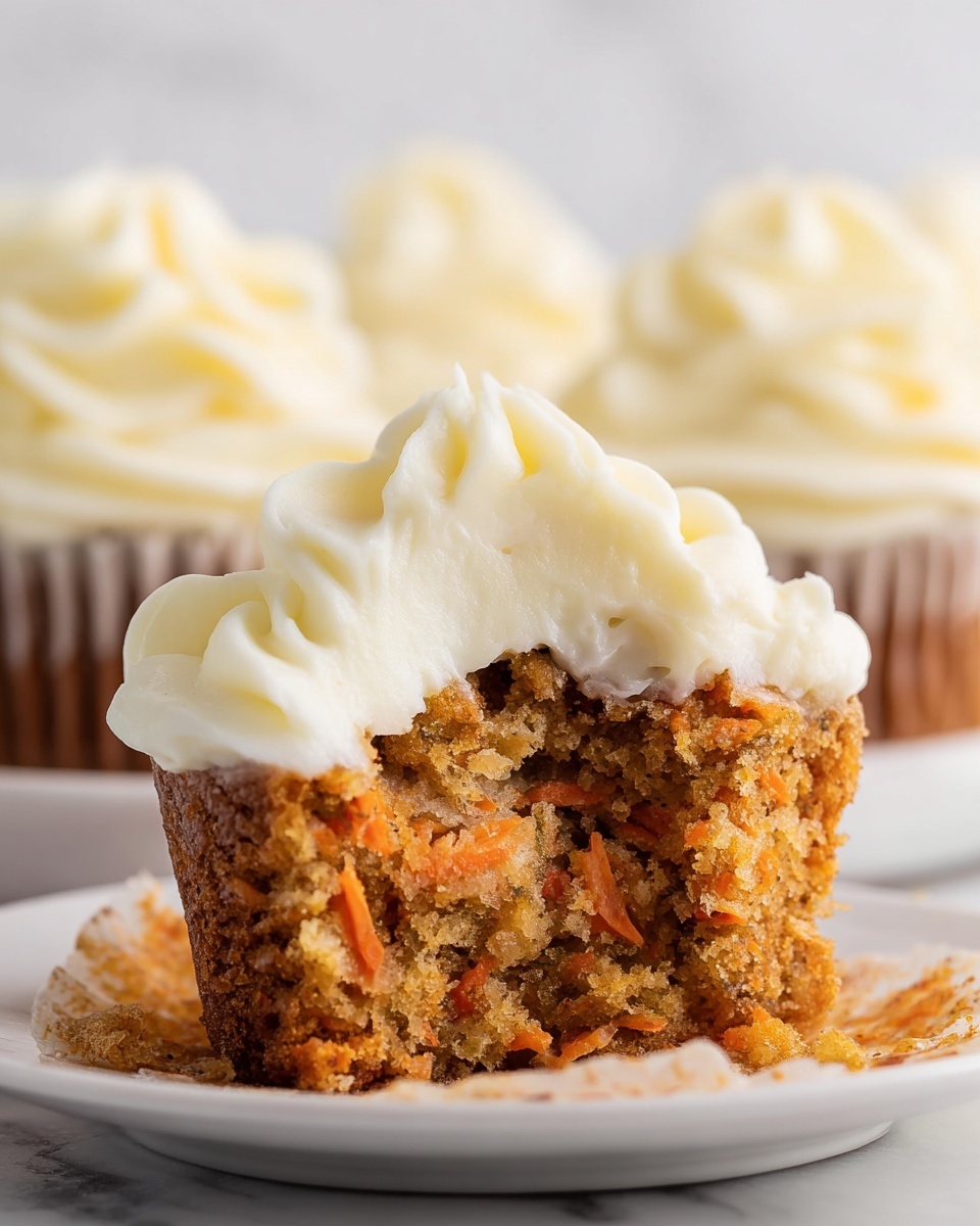 Carrot Cake Cupcakes with Cream Cheese Frosting Recipe