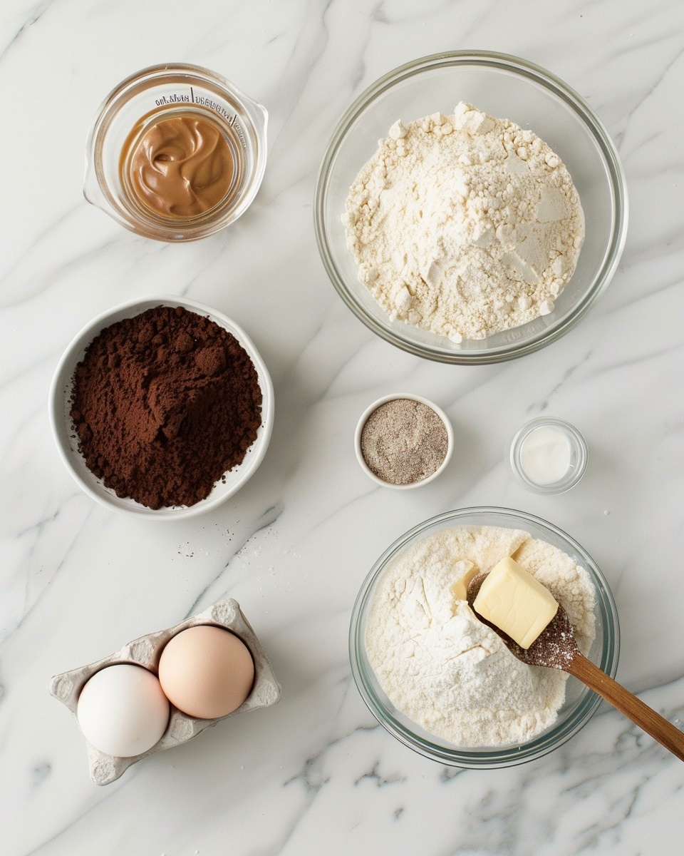 Chocolate Peanut Butter Cookies Recipe 5 Single white plate with one thick, rich chocolate peanut butter cookie prominently displayed, close-up angled view revealing a moist, fudgy interior texture with subtle cracks and a distinct peanut butter fork pattern on top, natural light highlighting the soft crumb and dense chocolate layers, set on a white marble surface, styled food blog presentation, photo taken with an iphone --ar 4:5 --v 7